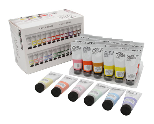Malset Acrylfarben mit Pastell