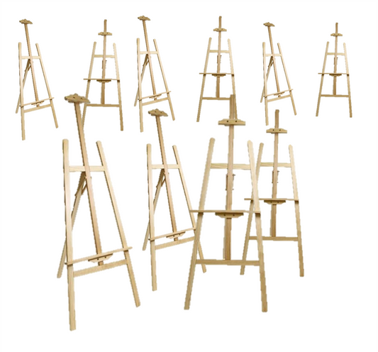 Holzstaffelei EASY 10er Set