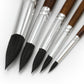 Aquarell Pinsel Set rund 5er