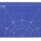 Schneidematte A2 blau schwarz