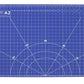 Schneidematte A2 blau schwarz